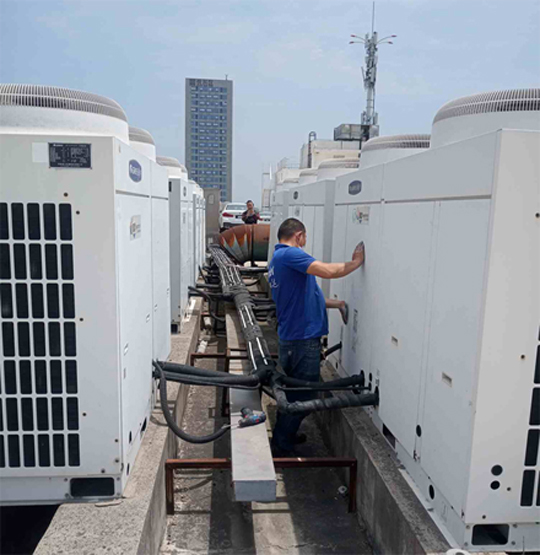 特克斯中央空调制热和不制冷系统维修方法